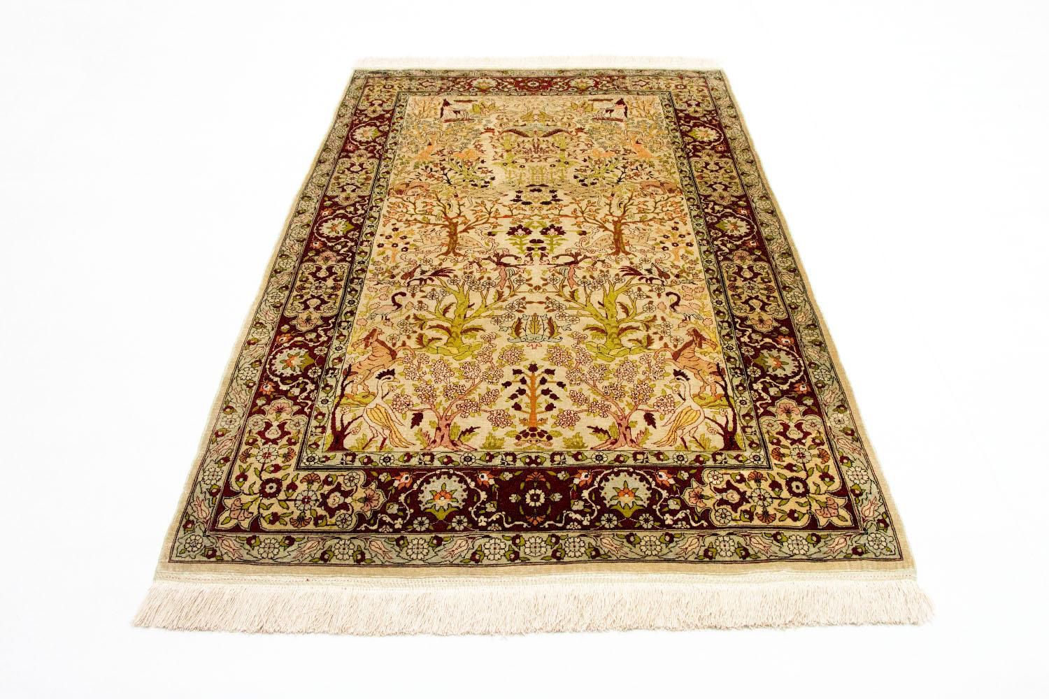 Alfombra de seda - Hereke seda - Prima - 150 x 92 cm - beige