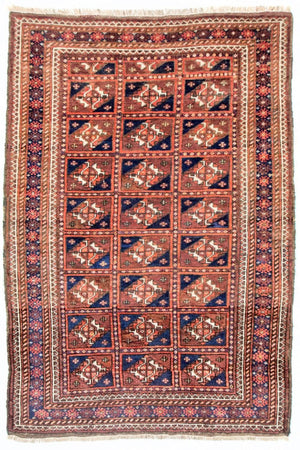 Alfombra afgana - Bukhara - 164 x 105 cm - azul