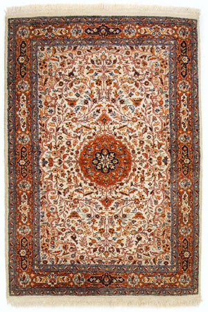 Alfombra persa - Clásica - 124 x 83 cm - beige