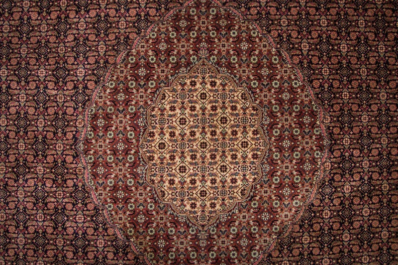 Alfombra Persa - Tabriz - Real - 353 x 252 cm - azul oscuro