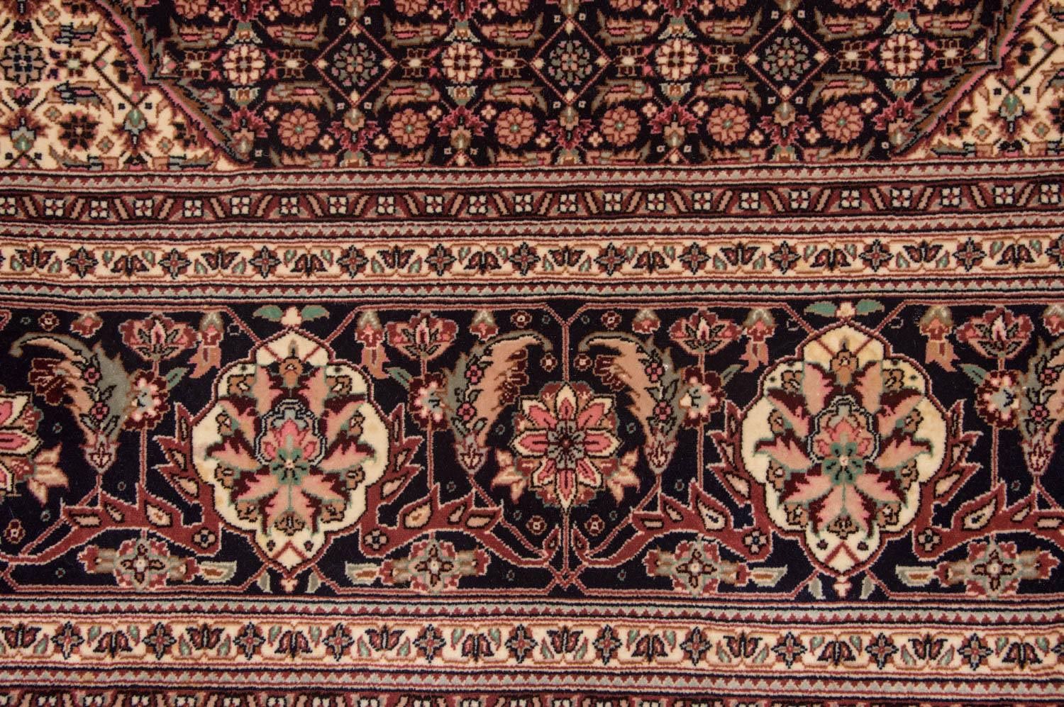 Alfombra Persa - Tabriz - Real - 353 x 252 cm - azul oscuro