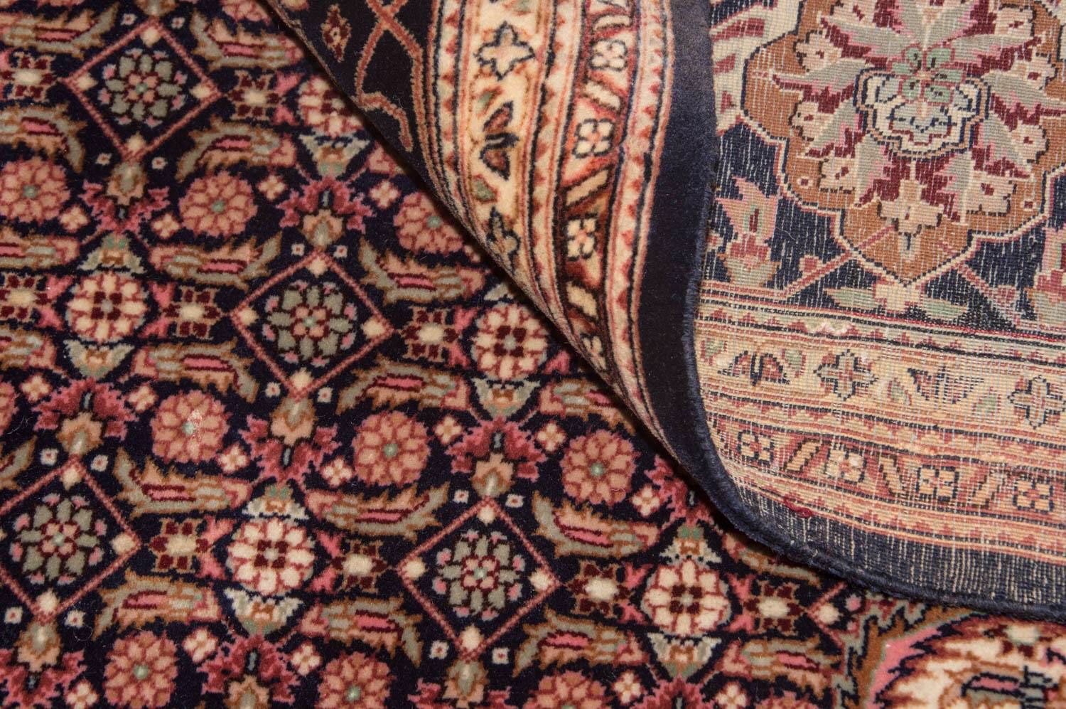 Alfombra Persa - Tabriz - Real - 353 x 252 cm - azul oscuro
