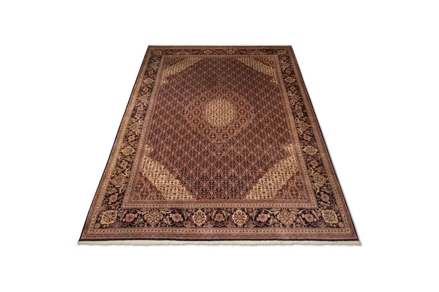 Alfombra Persa - Tabriz - Real - 353 x 252 cm - azul oscuro