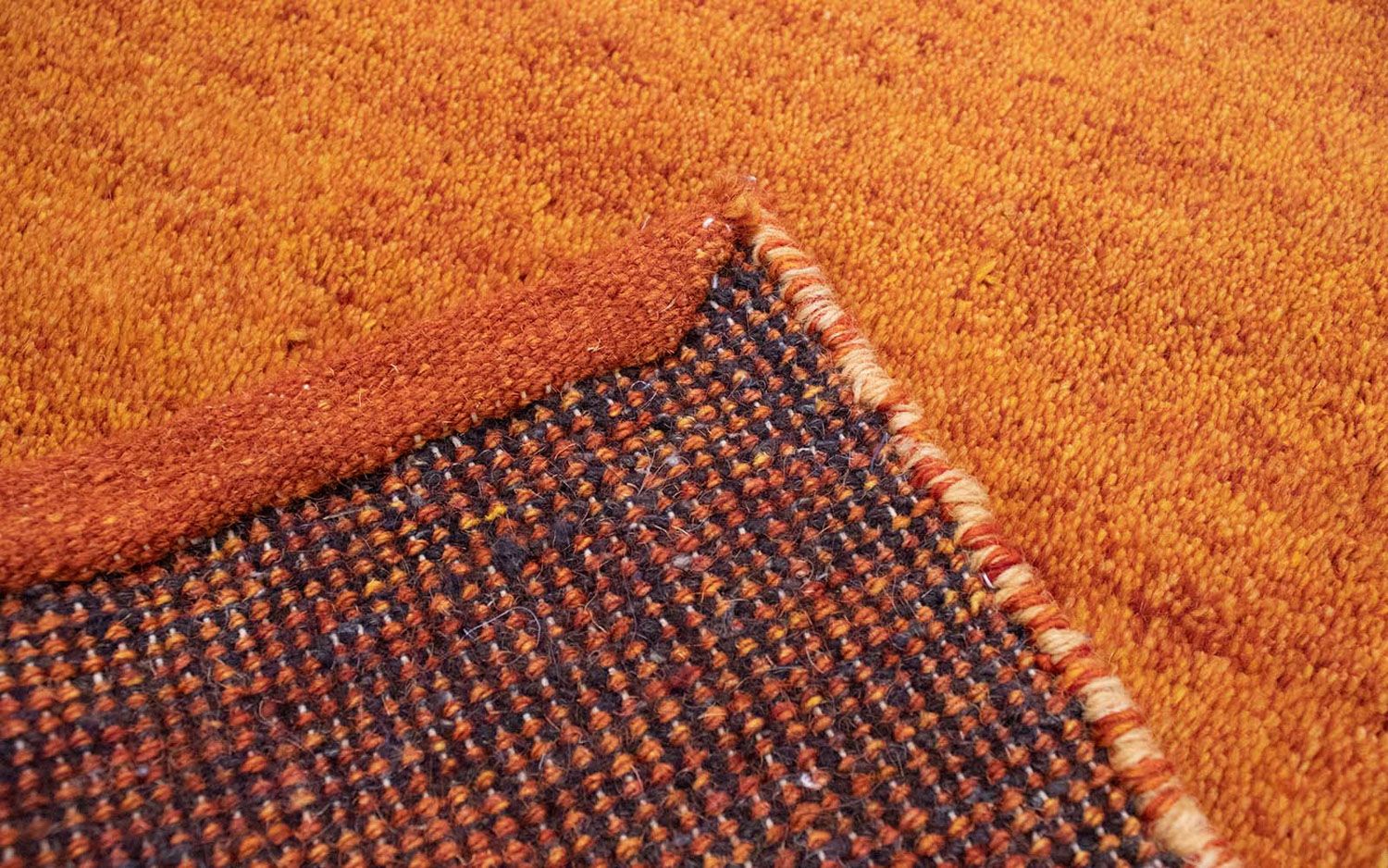 Alfombra Gabbeh - Indus - 90 x 60 cm - naranja