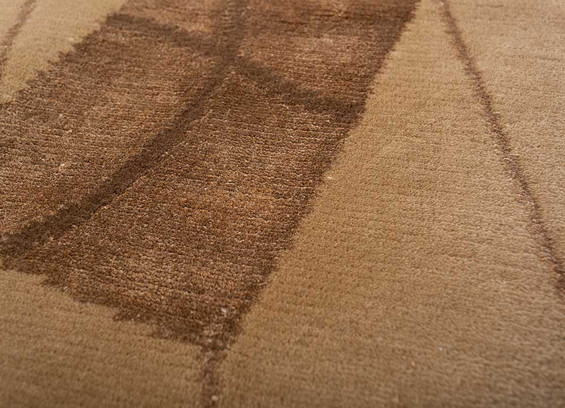 Alfombra de lana oval  - 240 x 150 cm - beige