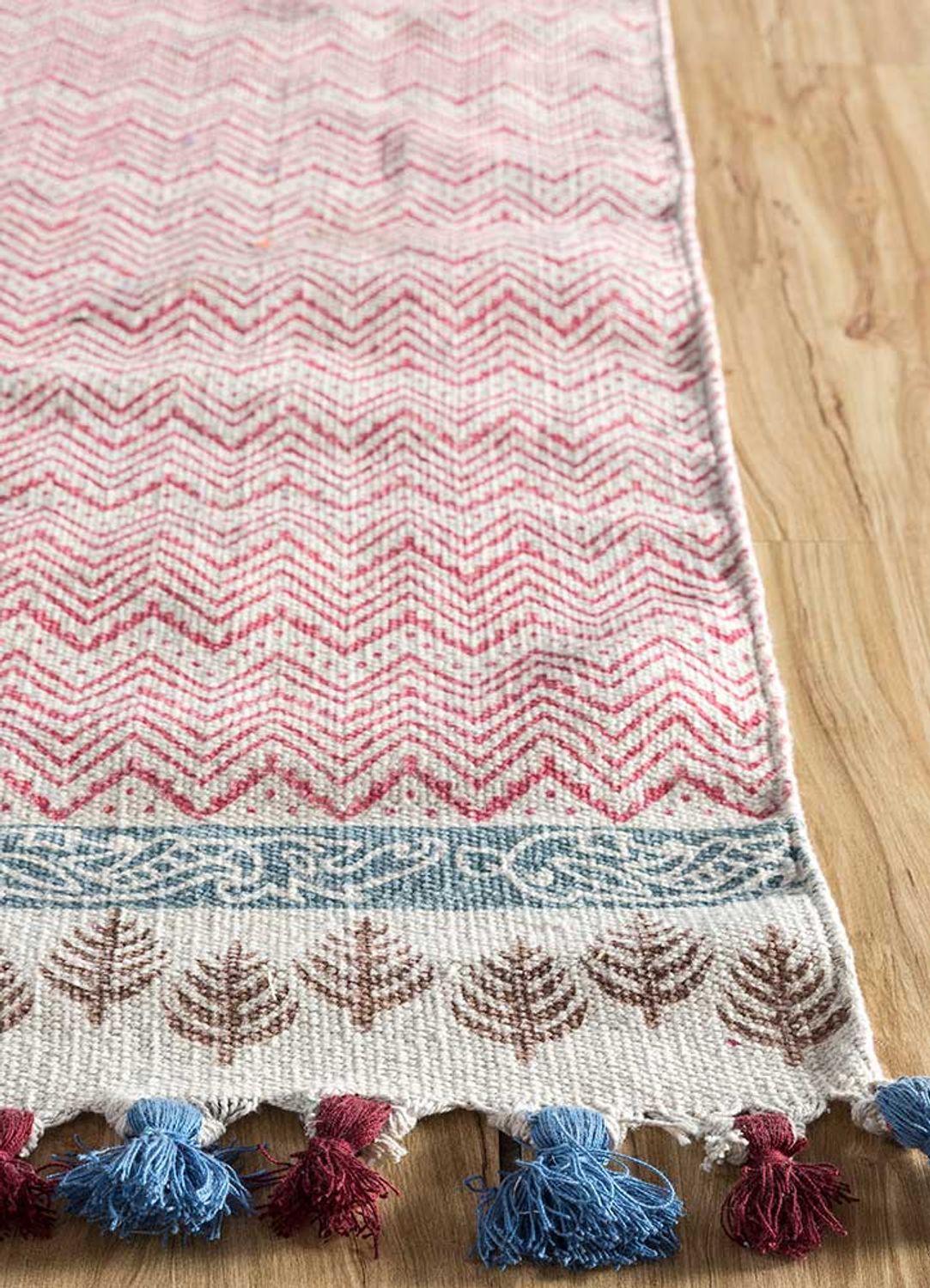 Alfombra Kelim - Tendencia - 300 x 180 cm - rosa