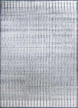 Alfombra de viscosa - 435 x 255 cm - gris claro