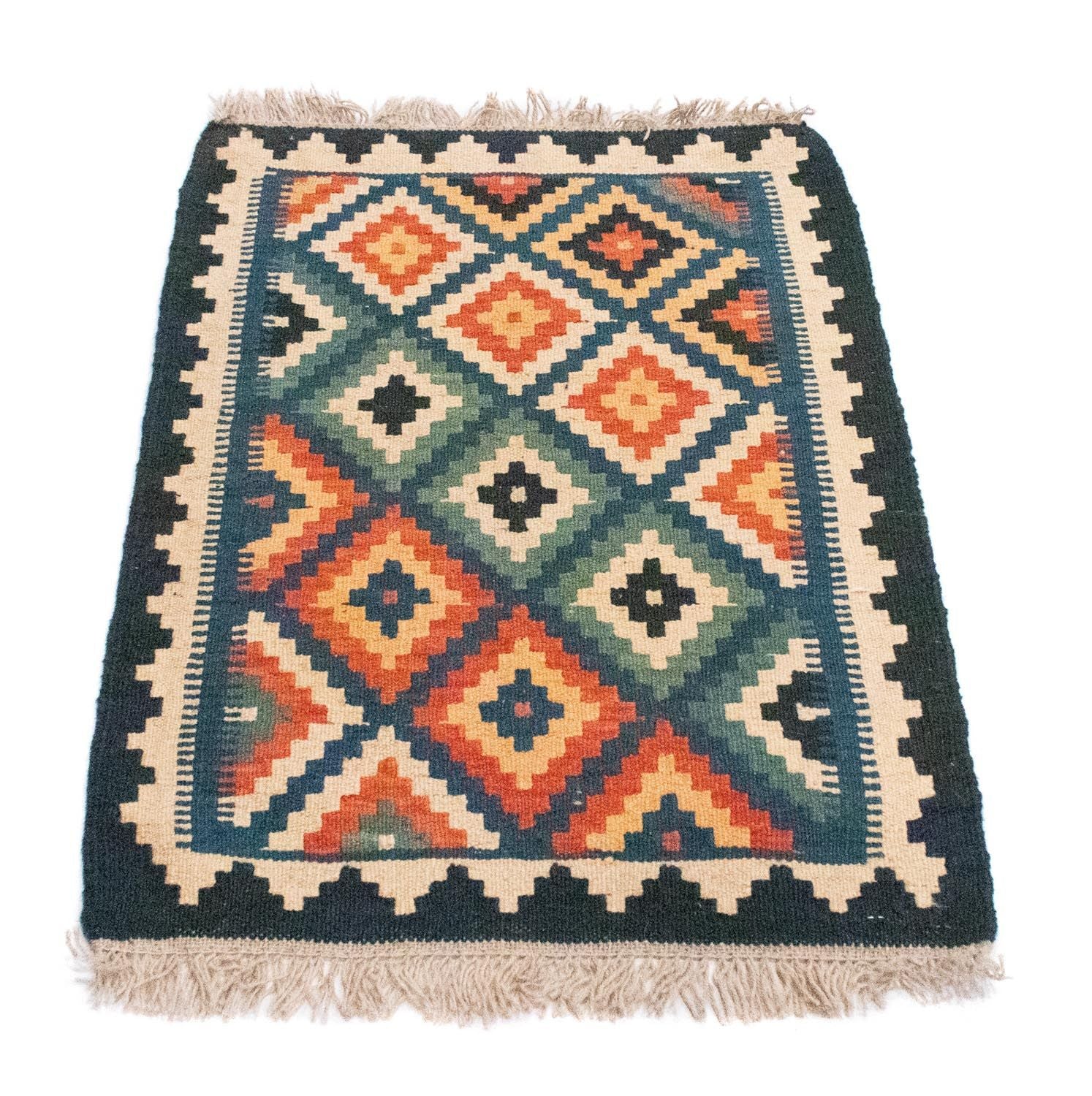 Alfombra Kelim - Oriental - 90 x 60 cm - azul
