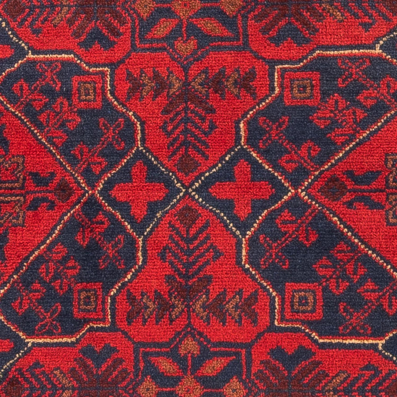 Alfombra afgana - Kunduz - 125 x 78 cm - rojo oscuro