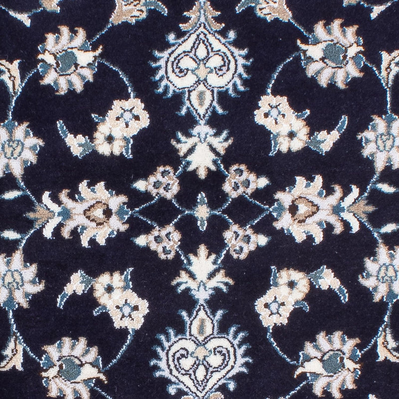 Alfombra de pasillo Alfombra persa - Nain - 202 x 78 cm - azul oscuro