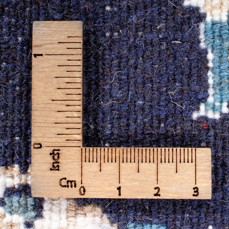 Alfombra de pasillo Alfombra persa - Nain - 202 x 78 cm - azul oscuro