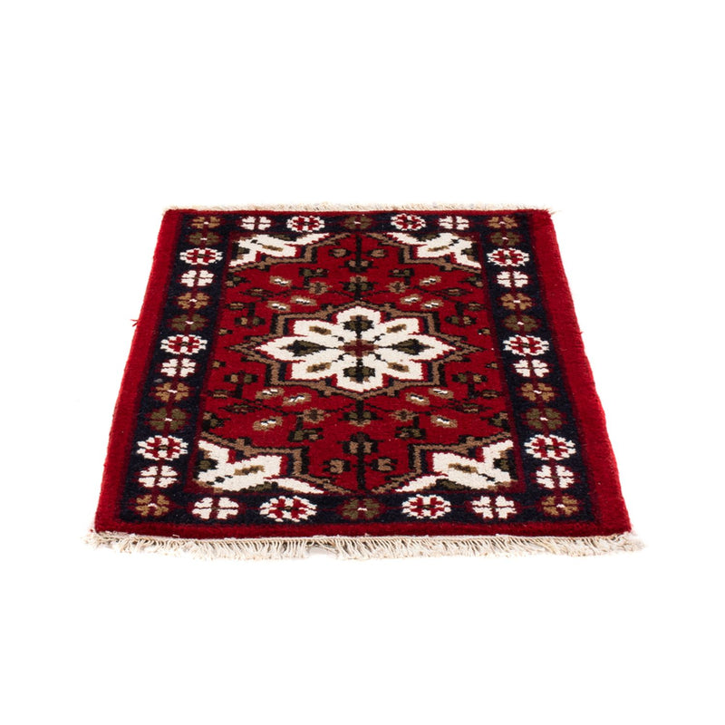 Alfombra oriental - 90 x 60 cm - rojo