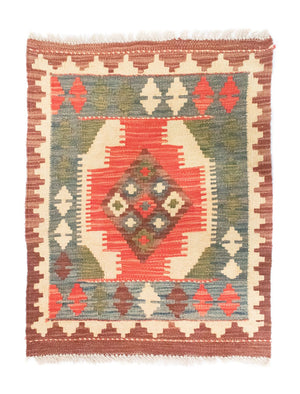 Alfombra Kelim - Oriental - 90 x 60 cm - naranja