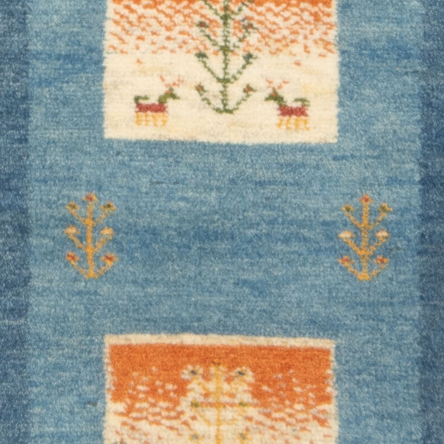 Alfombra de pasillo Alfombra Gabbeh - Persa - 148 x 50 cm - multicolor