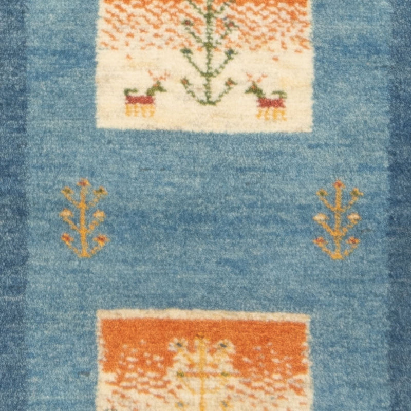 Alfombra de pasillo Alfombra Gabbeh - Persa - 148 x 50 cm - multicolor