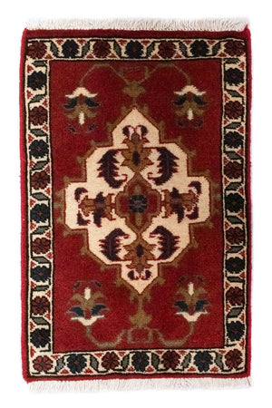 Alfombra persa - Nómada cuadrado  - 54 x 40 cm - marrón