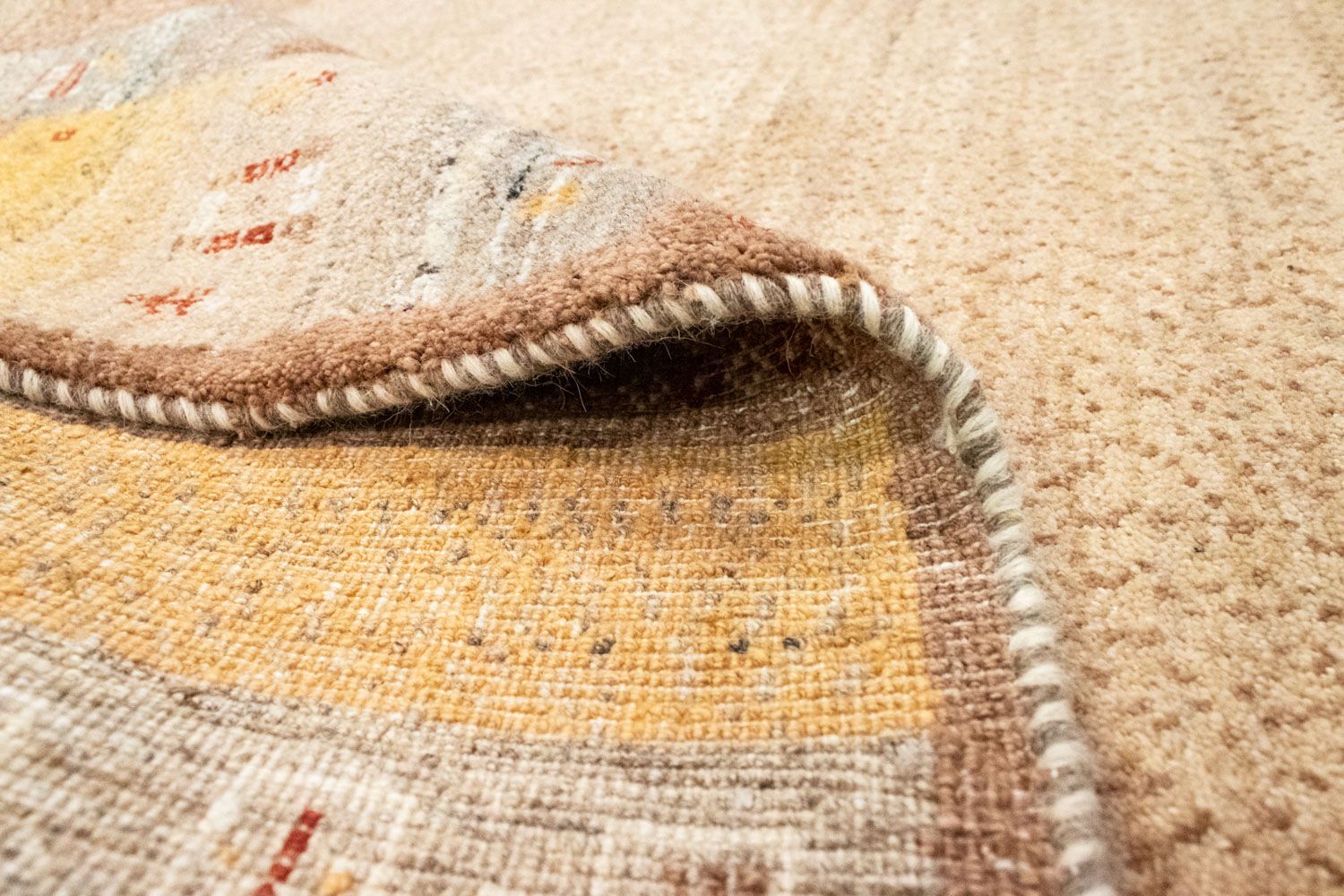 Alfombra Gabbeh - Loribaft Persa - 250 x 159 cm - marrón