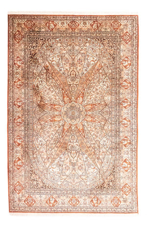 Alfombra de seda - Seda de Cachemira - 279 x 185 cm - marrón