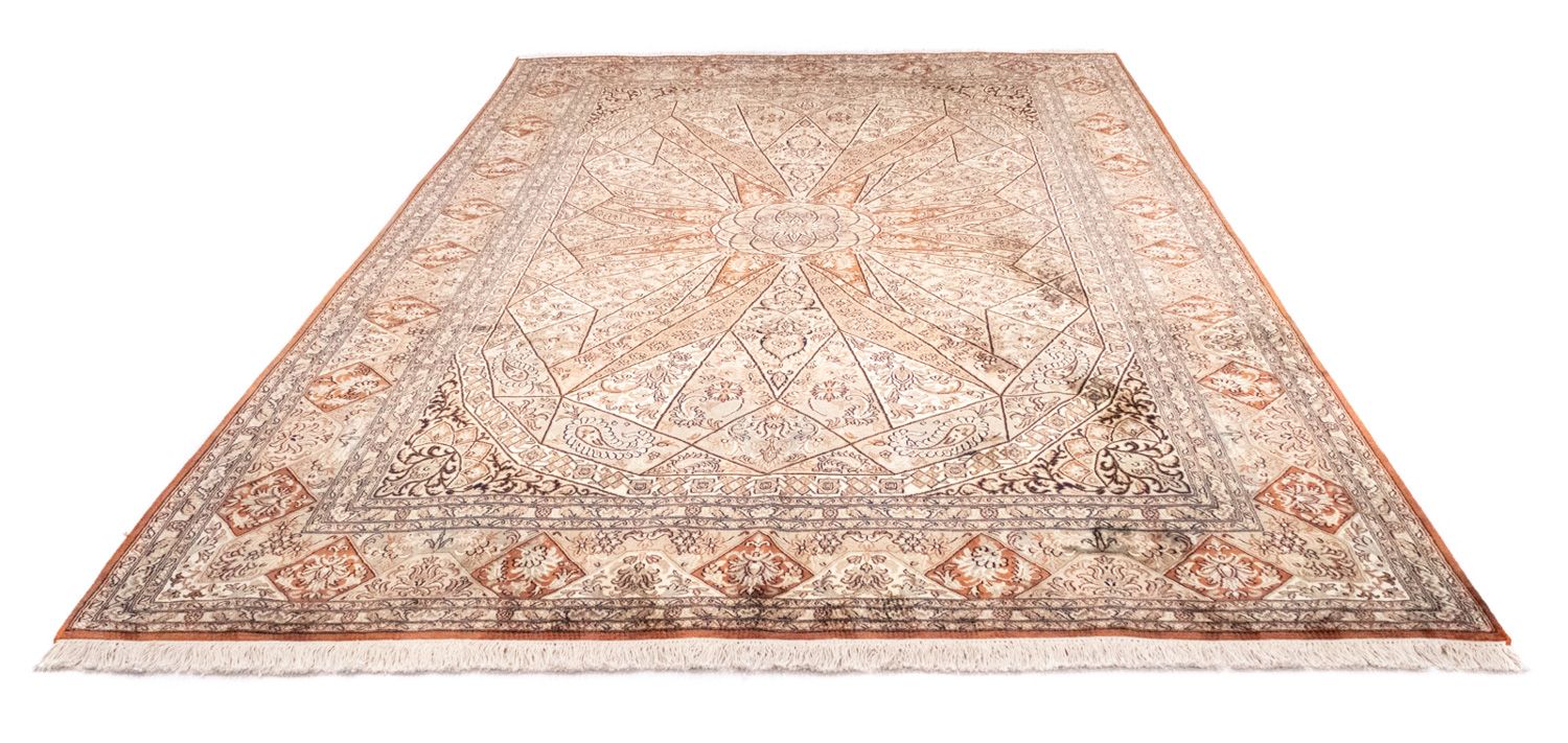 Alfombra de seda - Seda de Cachemira - 279 x 185 cm - marrón