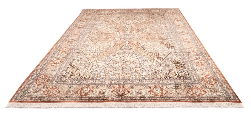Alfombra de seda - Seda de Cachemira - 279 x 185 cm - marrón
