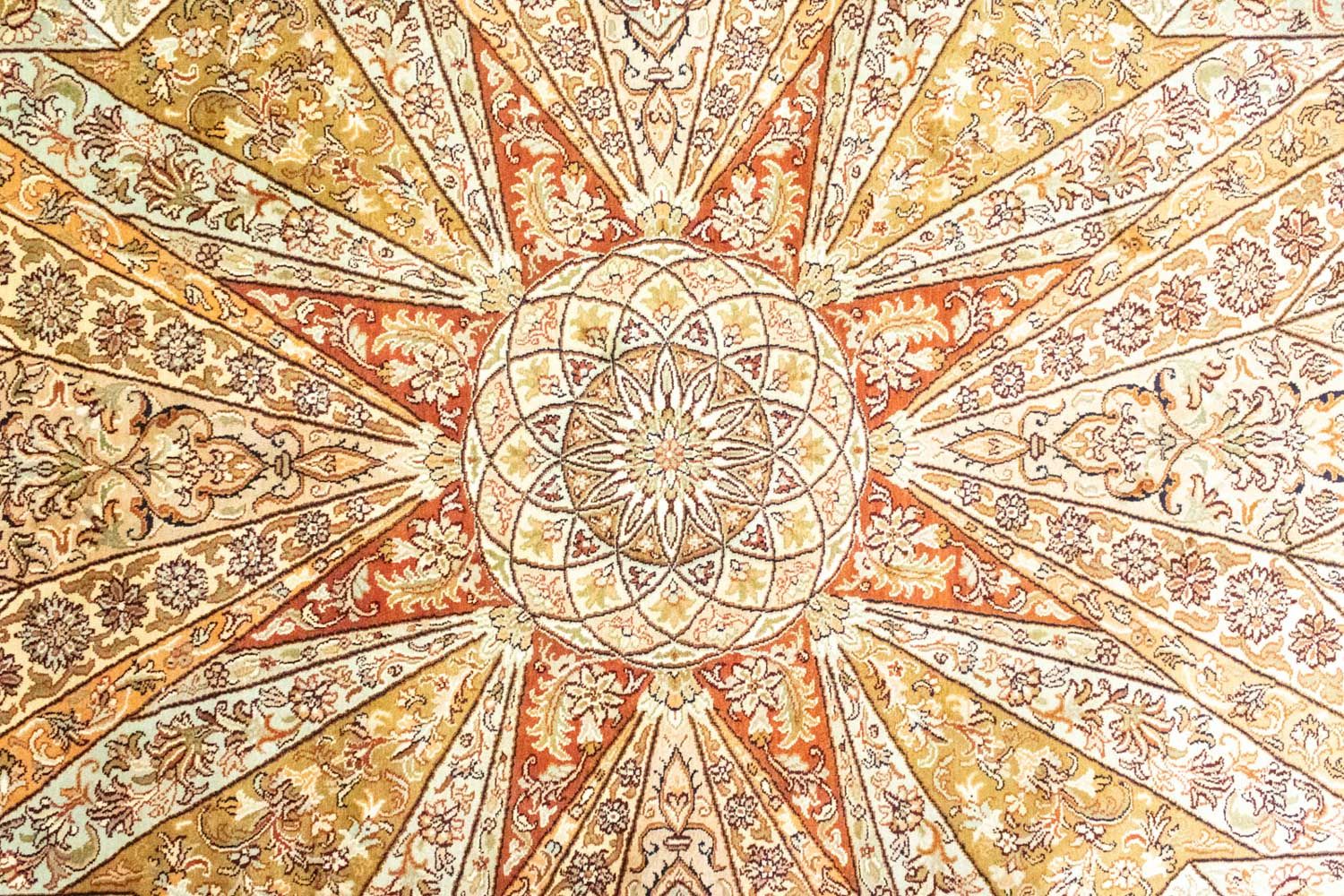 Alfombra de seda - Seda de Cachemira - 270 x 185 cm - marrón