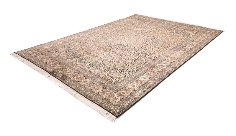 Alfombra de seda - Seda de Cachemira - 280 x 185 cm - marrón