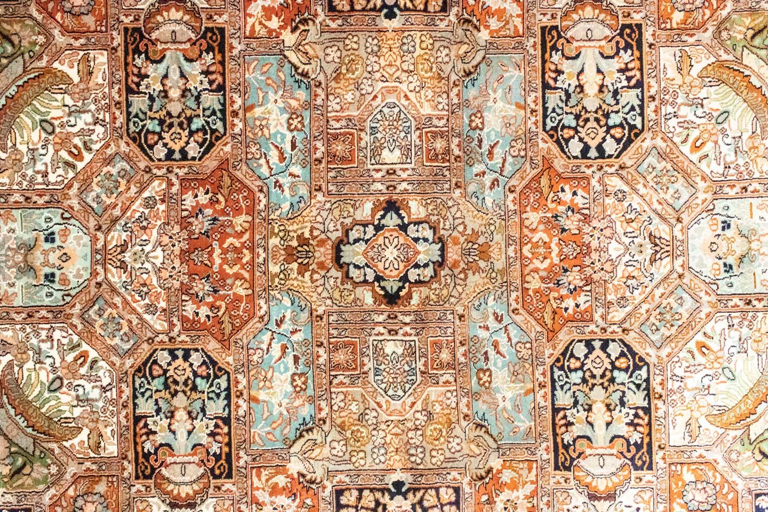 Alfombra de seda - Seda de Cachemira - 229 x 152 cm - beige