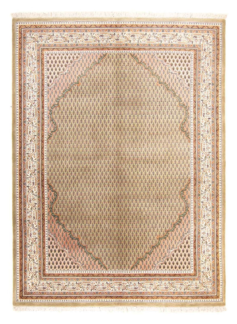 Alfombra oriental - Mir - Indus - 238 x 176 cm - beige claro