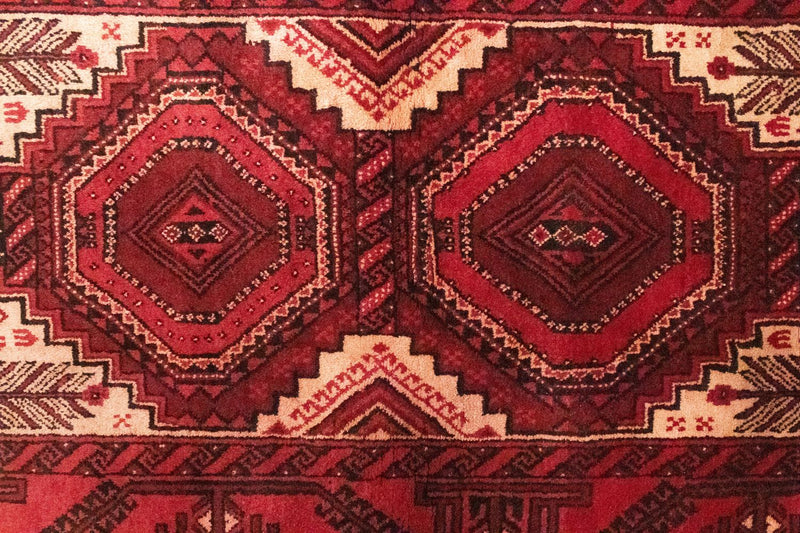Alfombra de pasillo Alfombra Belutsch - 178 x 103 cm - rojo