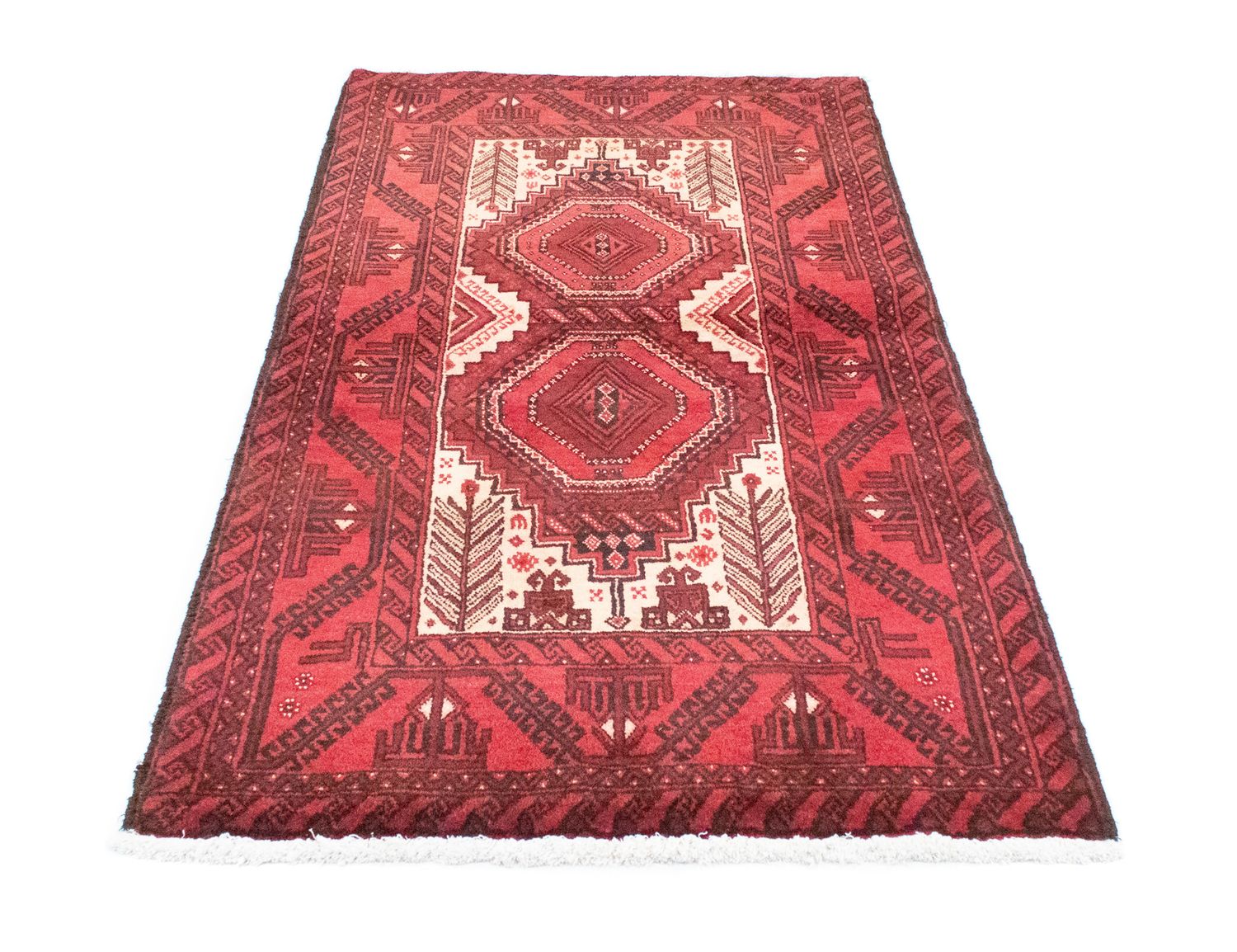 Alfombra de pasillo Alfombra Belutsch - 178 x 103 cm - rojo