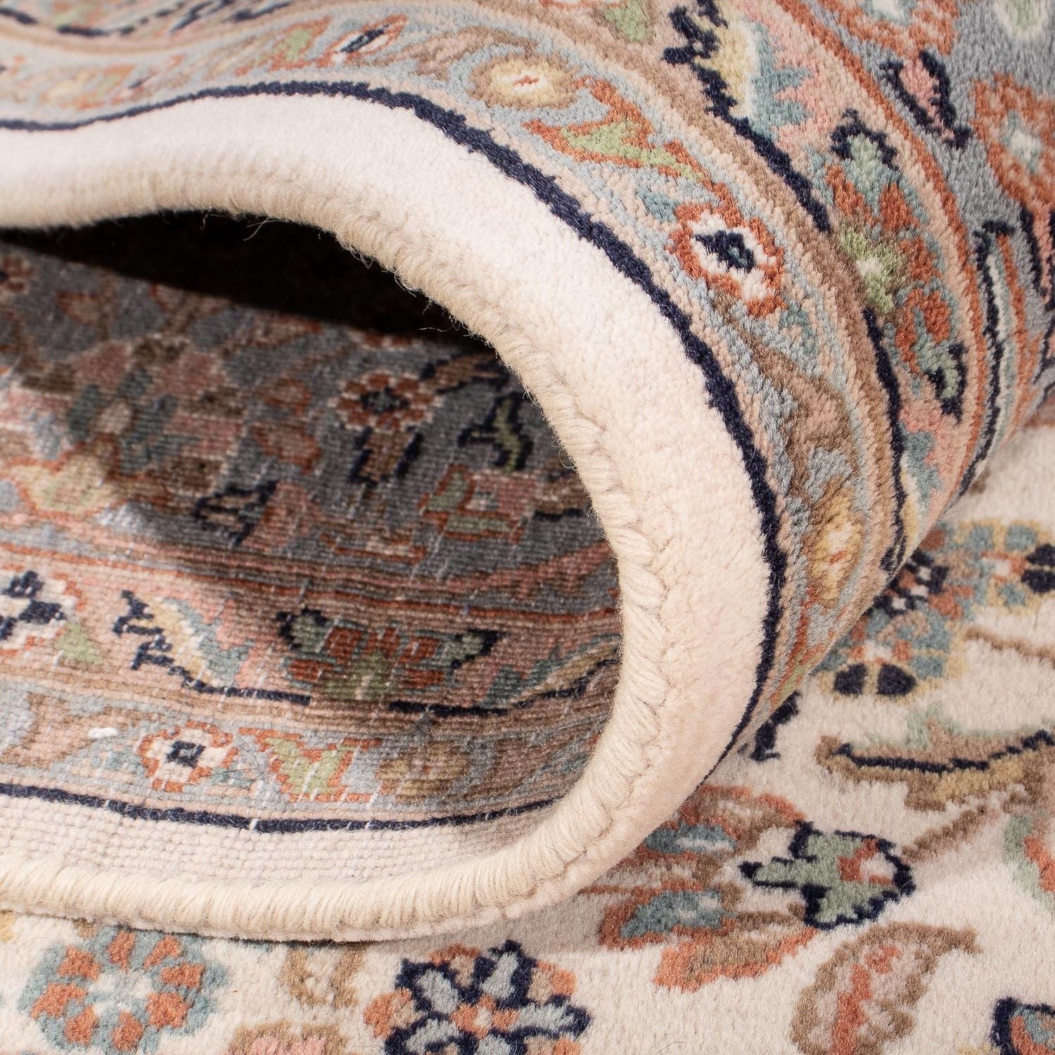 Alfombra oriental - Keshan - Indus - 245 x 165 cm - beige