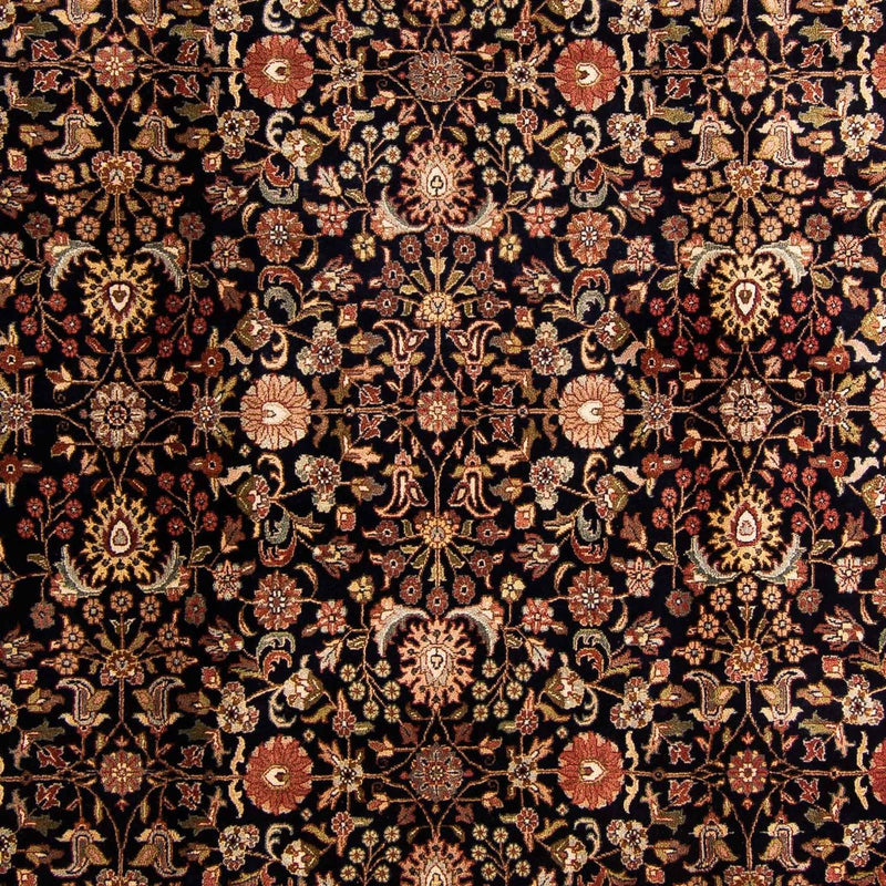 Alfombra oriental - Keshan - Indus - 312 x 201 cm - azul oscuro