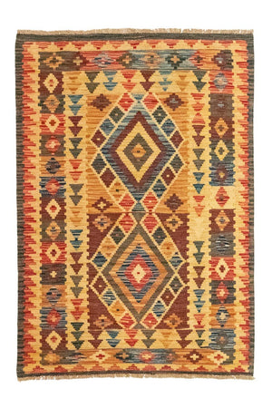 Alfombra Kelim - Oriental - 127 x 86 cm - amarillo