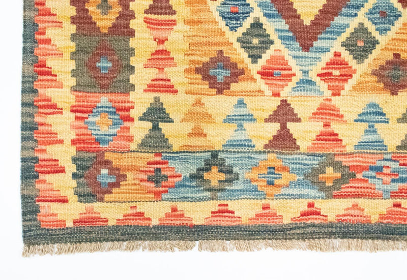 Alfombra Kelim - Oriental - 127 x 86 cm - amarillo