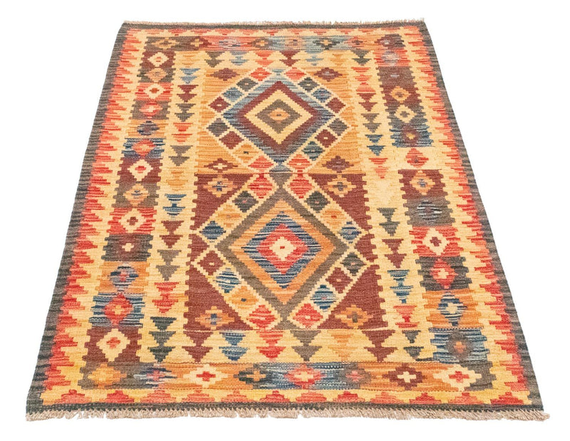 Alfombra Kelim - Oriental - 127 x 86 cm - amarillo