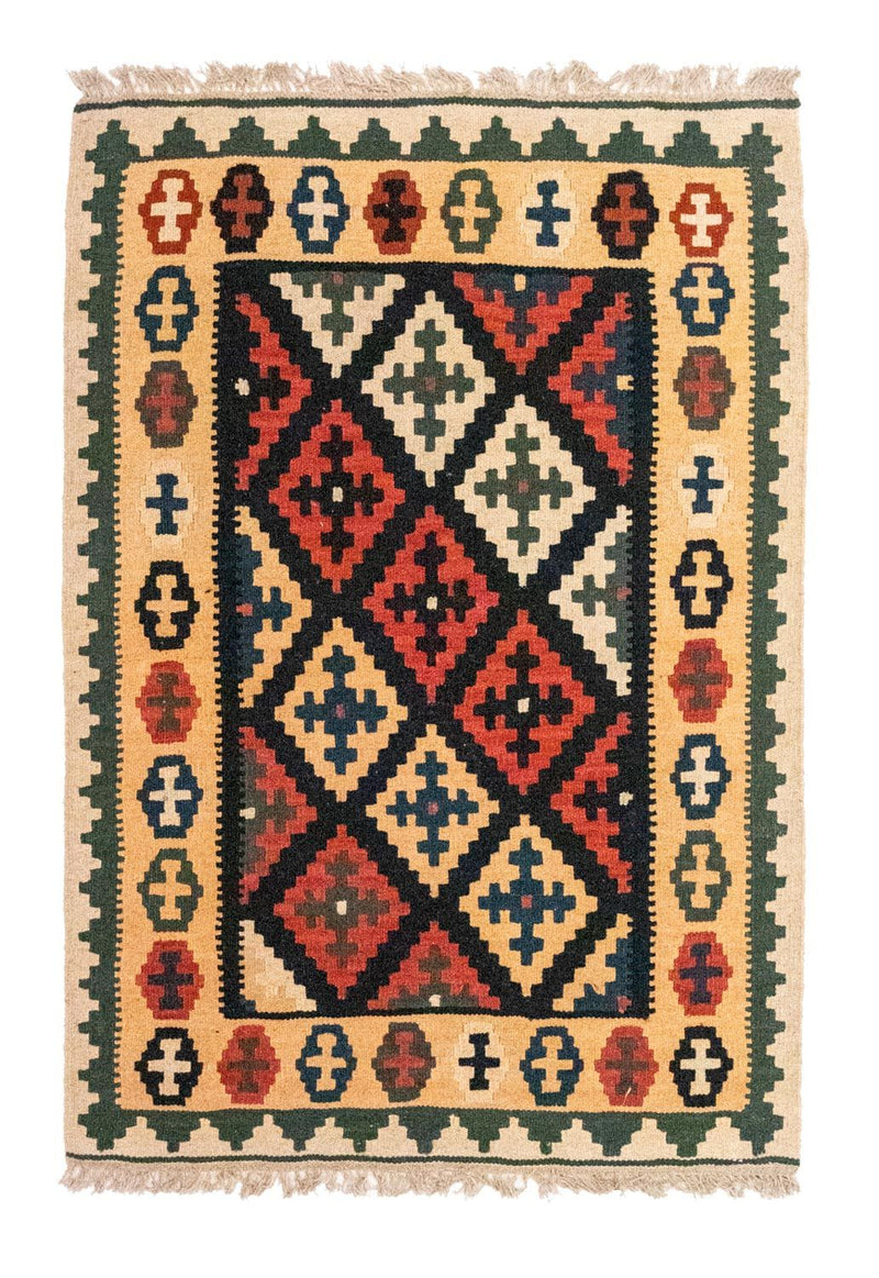 Alfombra Kelim - Oriental - 128 x 87 cm - azul