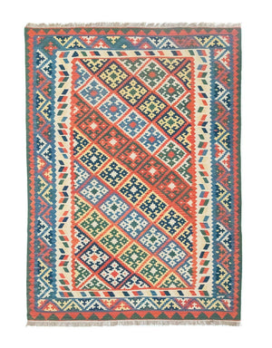 Alfombra Kelim - Oriental - 297 x 207 cm - naranja