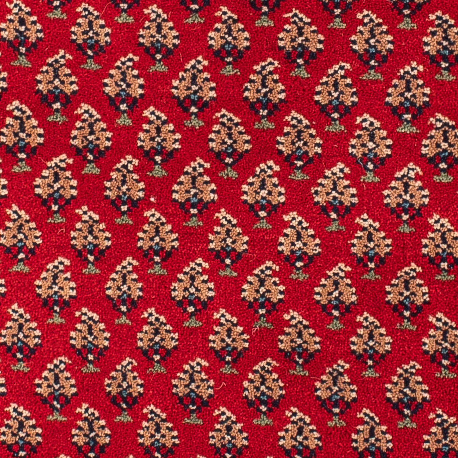 Alfombra oriental - Mir - Indus - 90 x 60 cm - rojo oscuro