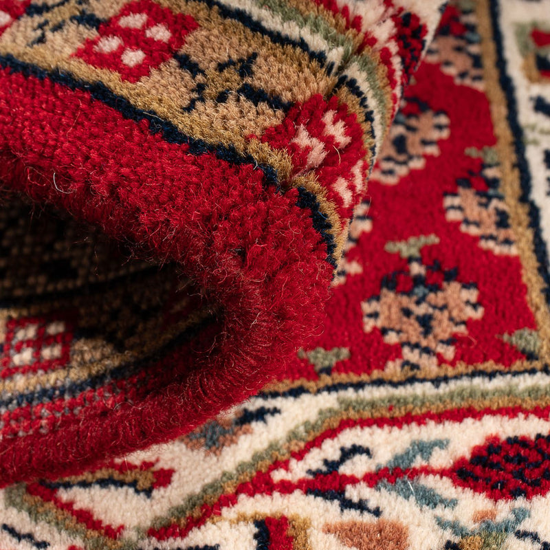 Alfombra oriental - Mir - Indus - 90 x 60 cm - rojo oscuro