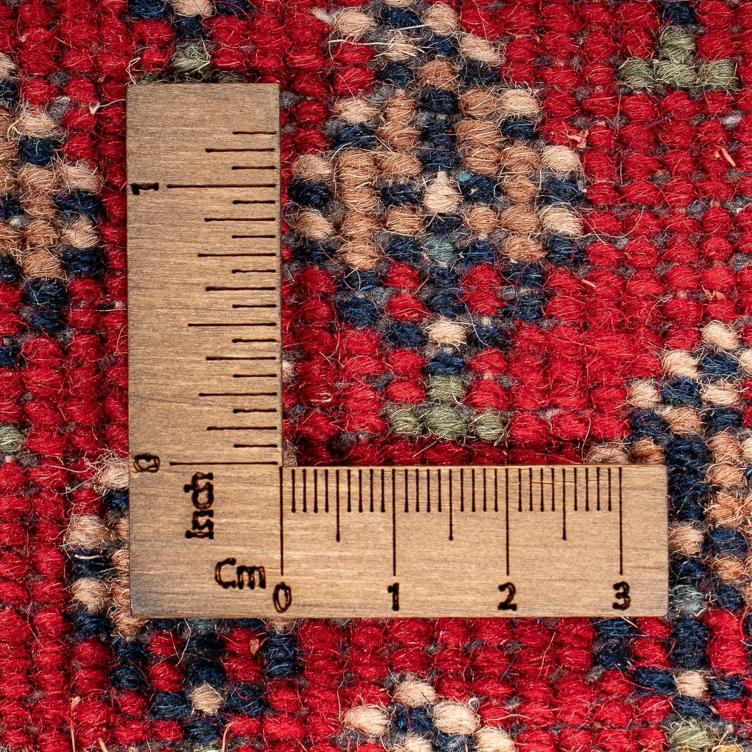 Alfombra oriental - Mir - Indus - 90 x 60 cm - rojo oscuro