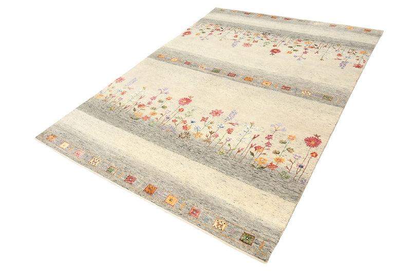 Alfombra Gabbeh - Loribaft Indus - 244 x 173 cm - beige claro