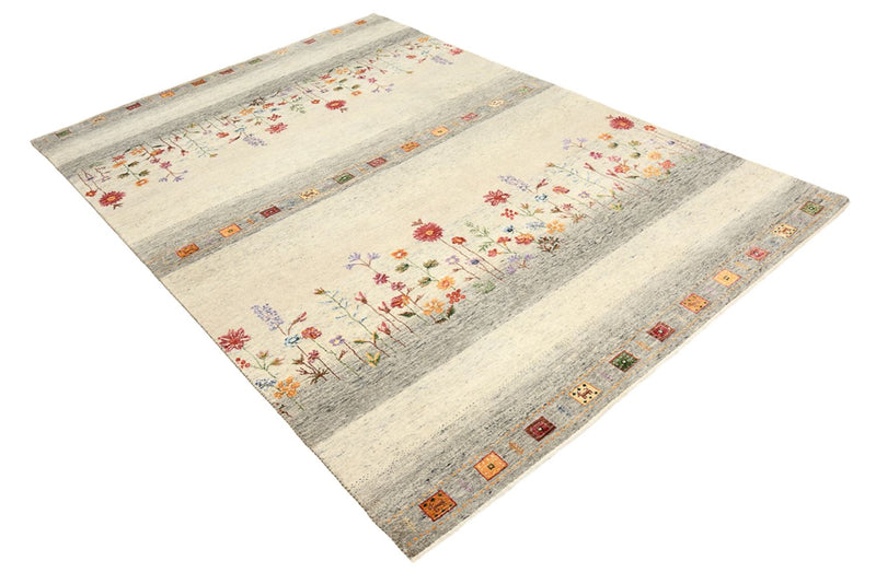 Alfombra Gabbeh - Loribaft Indus - 244 x 173 cm - beige claro