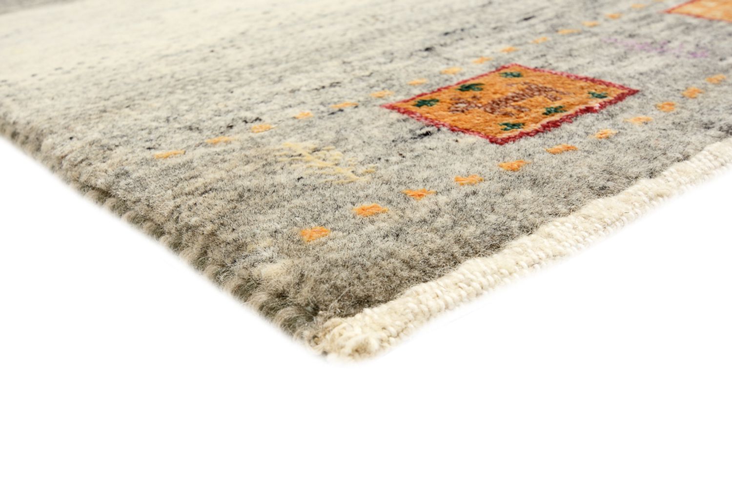 Alfombra Gabbeh - Loribaft Indus - 244 x 173 cm - beige claro