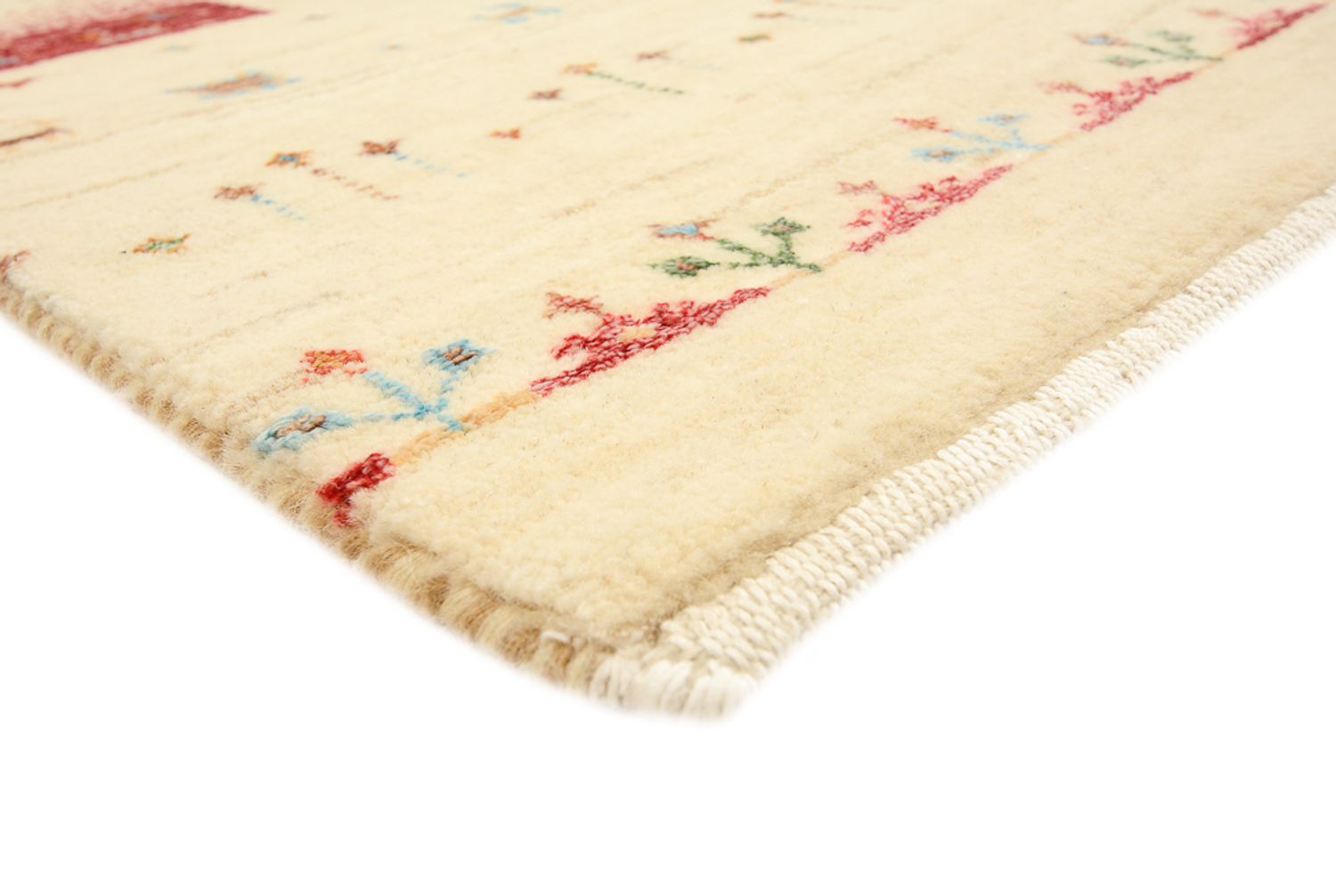 Alfombra Gabbeh - Loribaft Indus - 241 x 172 cm - beige oscuro