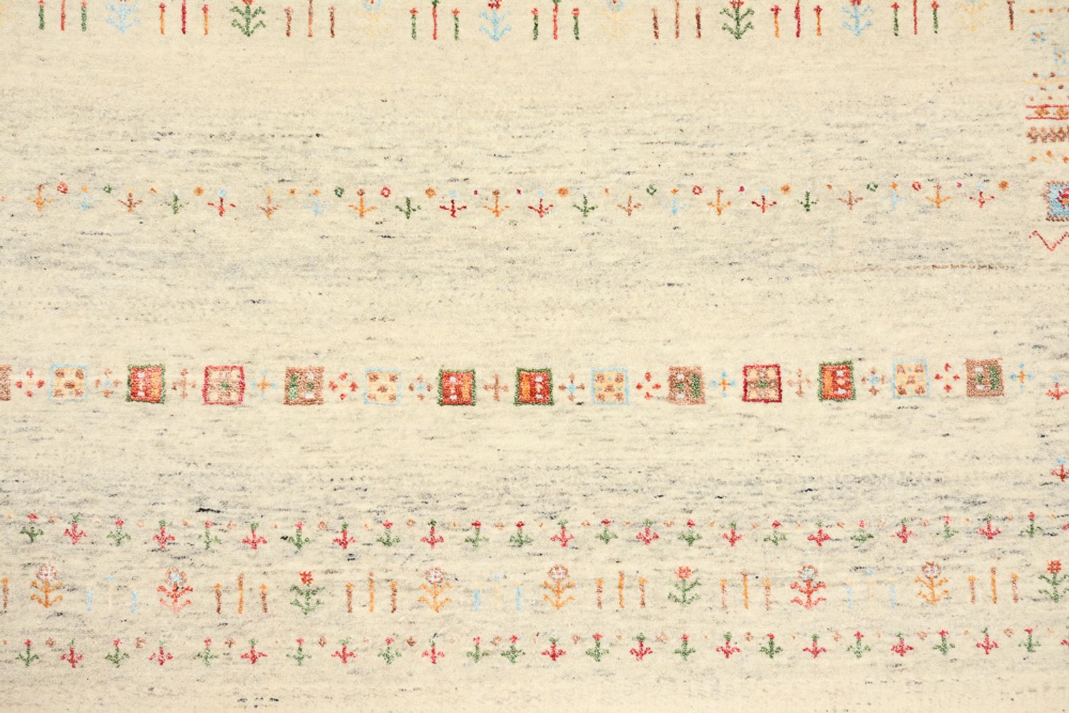 Alfombra Gabbeh - Loribaft Indus - 241 x 172 cm - beige oscuro