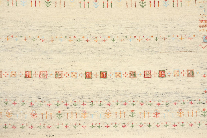 Alfombra Gabbeh - Loribaft Indus - 241 x 172 cm - beige oscuro