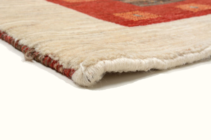 Alfombra Gabbeh - Loribaft Persa - 205 x 150 cm - marrón