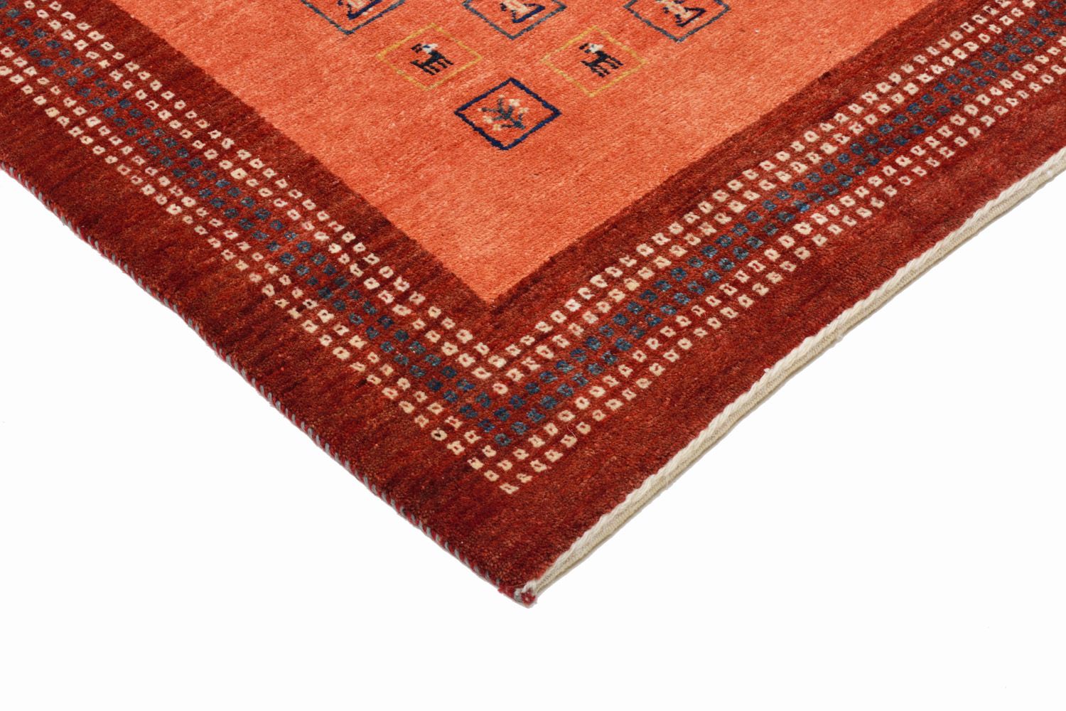 Alfombra Gabbeh - Loribaft Persa - 149 x 103 cm - rojo