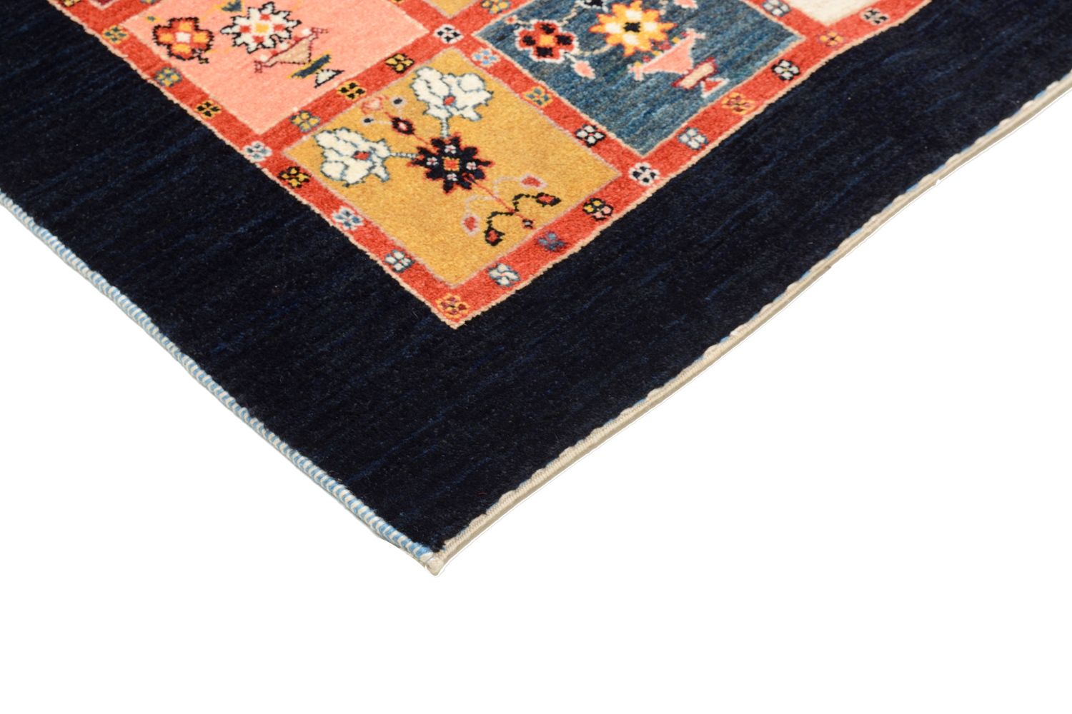 Alfombra Gabbeh - Loribaft Persa - 195 x 153 cm - colorido