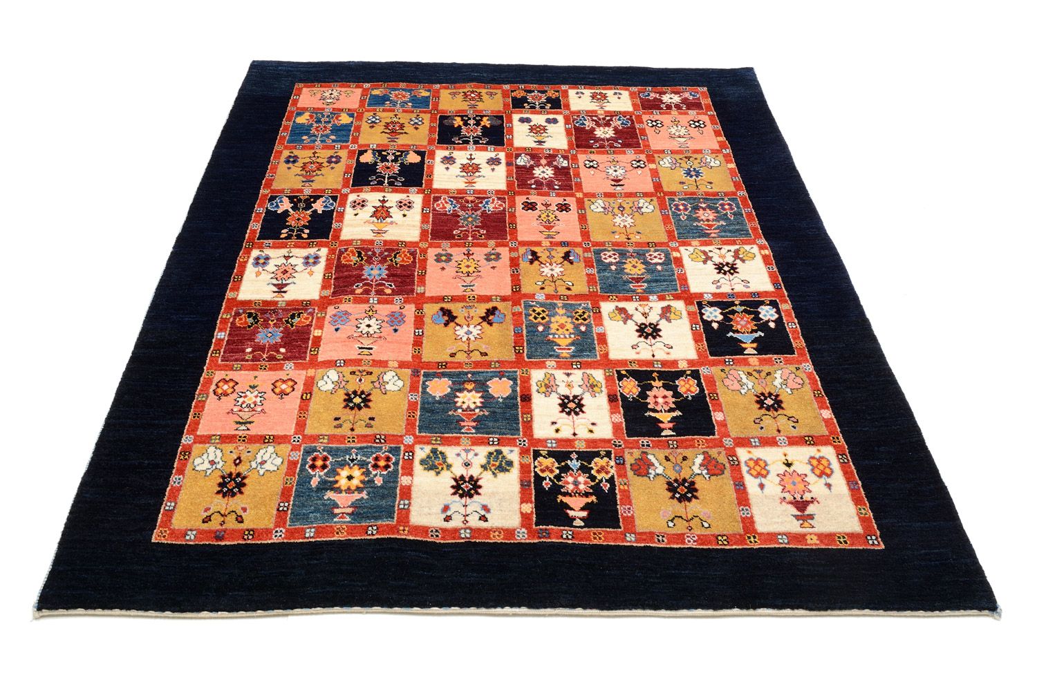 Alfombra Gabbeh - Loribaft Persa - 195 x 153 cm - colorido